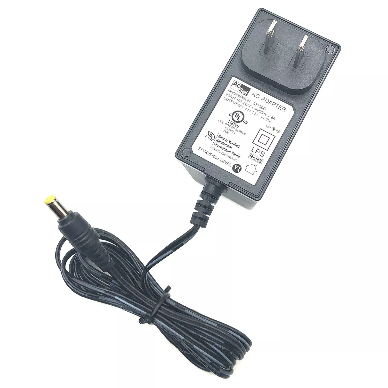 *Brand NEW* Genuine Acbel WAE027 15V 1.5A 22.5W AC Adapter Power Supply - Click Image to Close